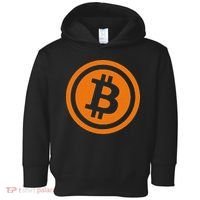 Bitcoin Logo Emblem Cryptocurrency Blockchains Toddler Hoodie thumb 0