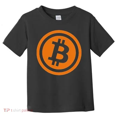 Bitcoin Logo Emblem Cryptocurrency Blockchains Toddler T-Shirt