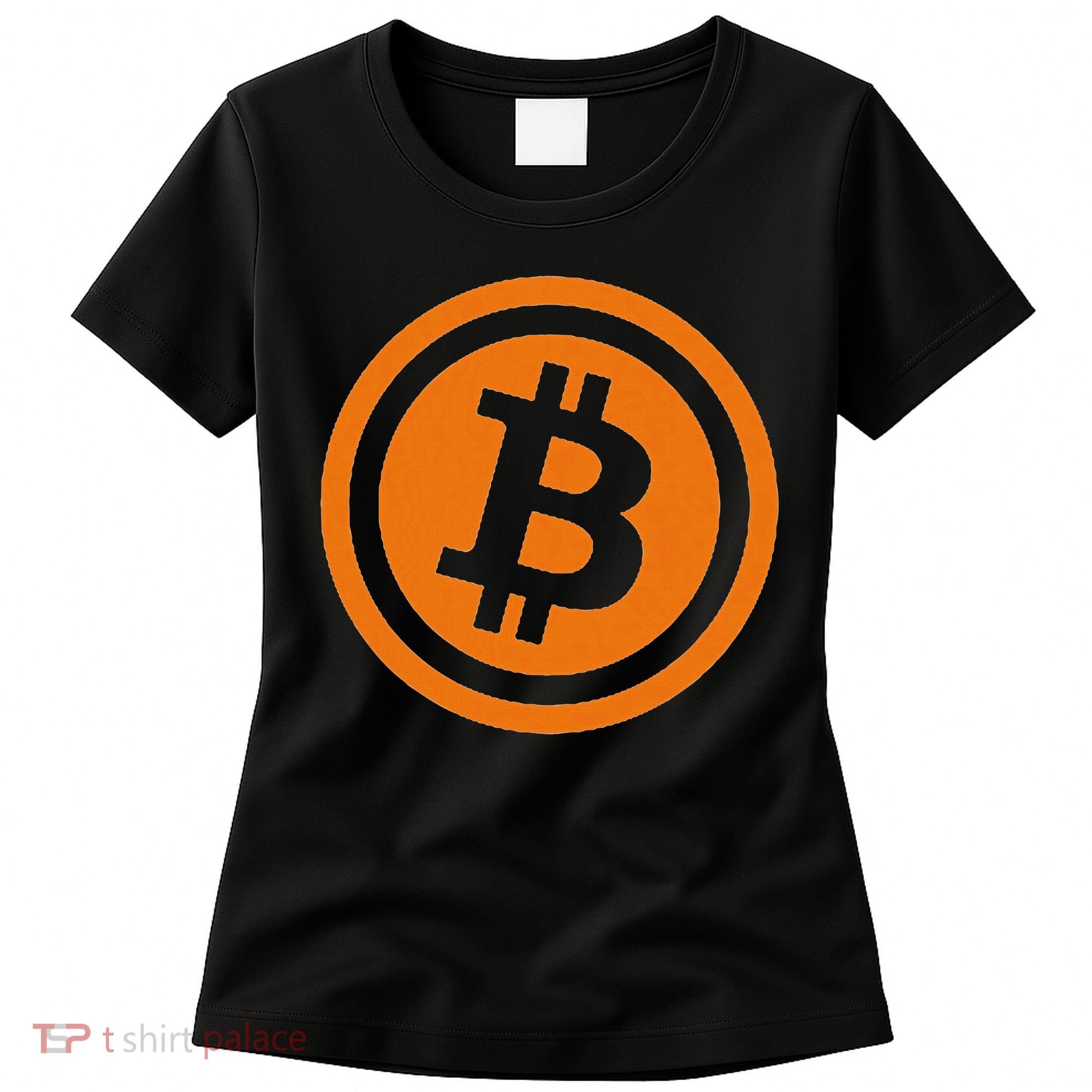 Bitcoin Logo Emblem Cryptocurrency Blockchains Women's T-Shirt