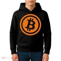 Bitcoin Logo Emblem Cryptocurrency Blockchains Kids Hoodie thumb 4