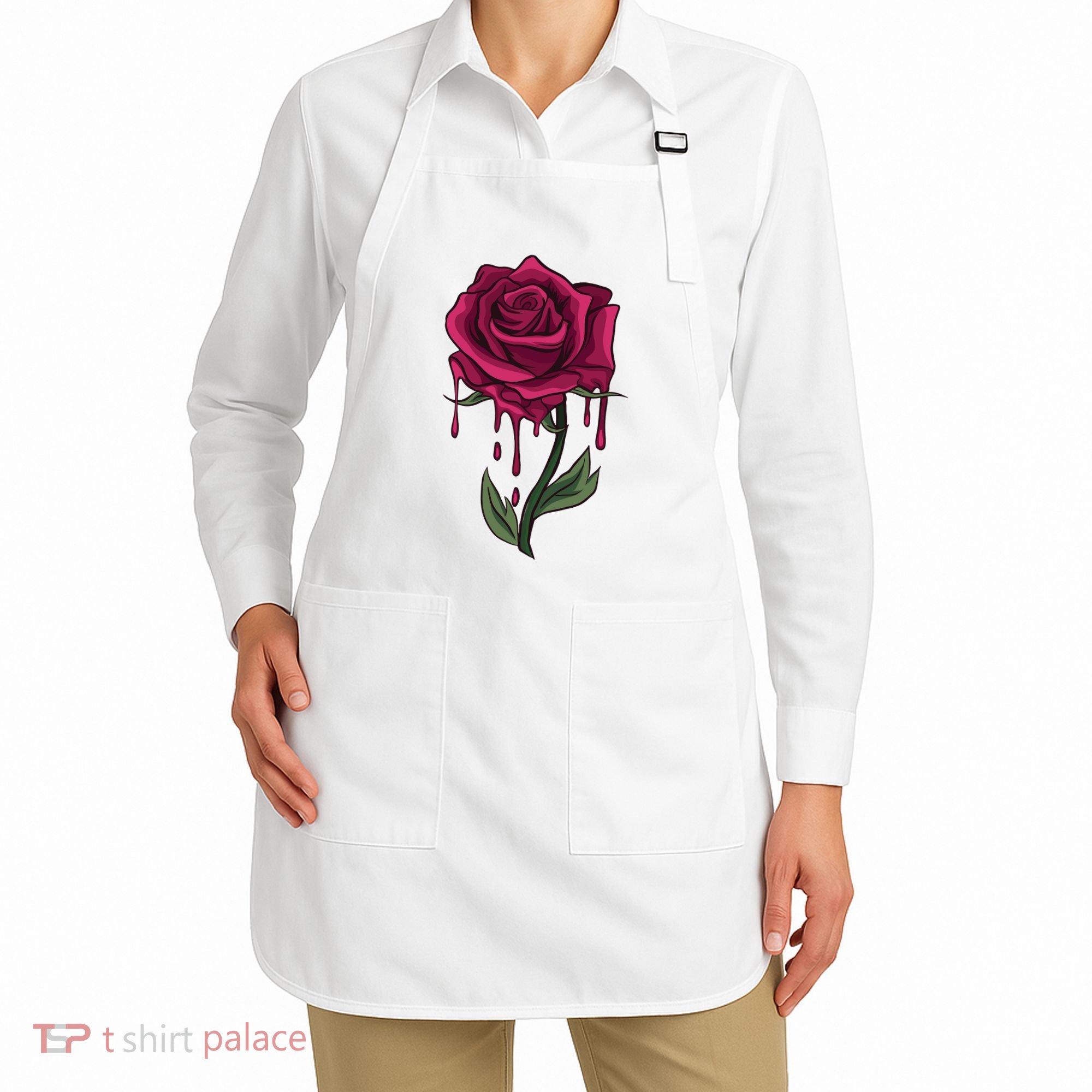 Bleeding Rose Apron
