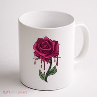 Bleeding Rose Coffee Mug thumb 1