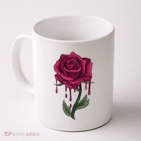 Bleeding Rose Coffee Mug thumb 0