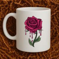 Bleeding Rose Coffee Mug thumb 2