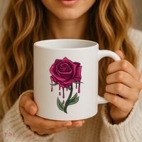 Bleeding Rose Coffee Mug thumb 3