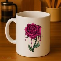 Bleeding Rose Coffee Mug thumb 4