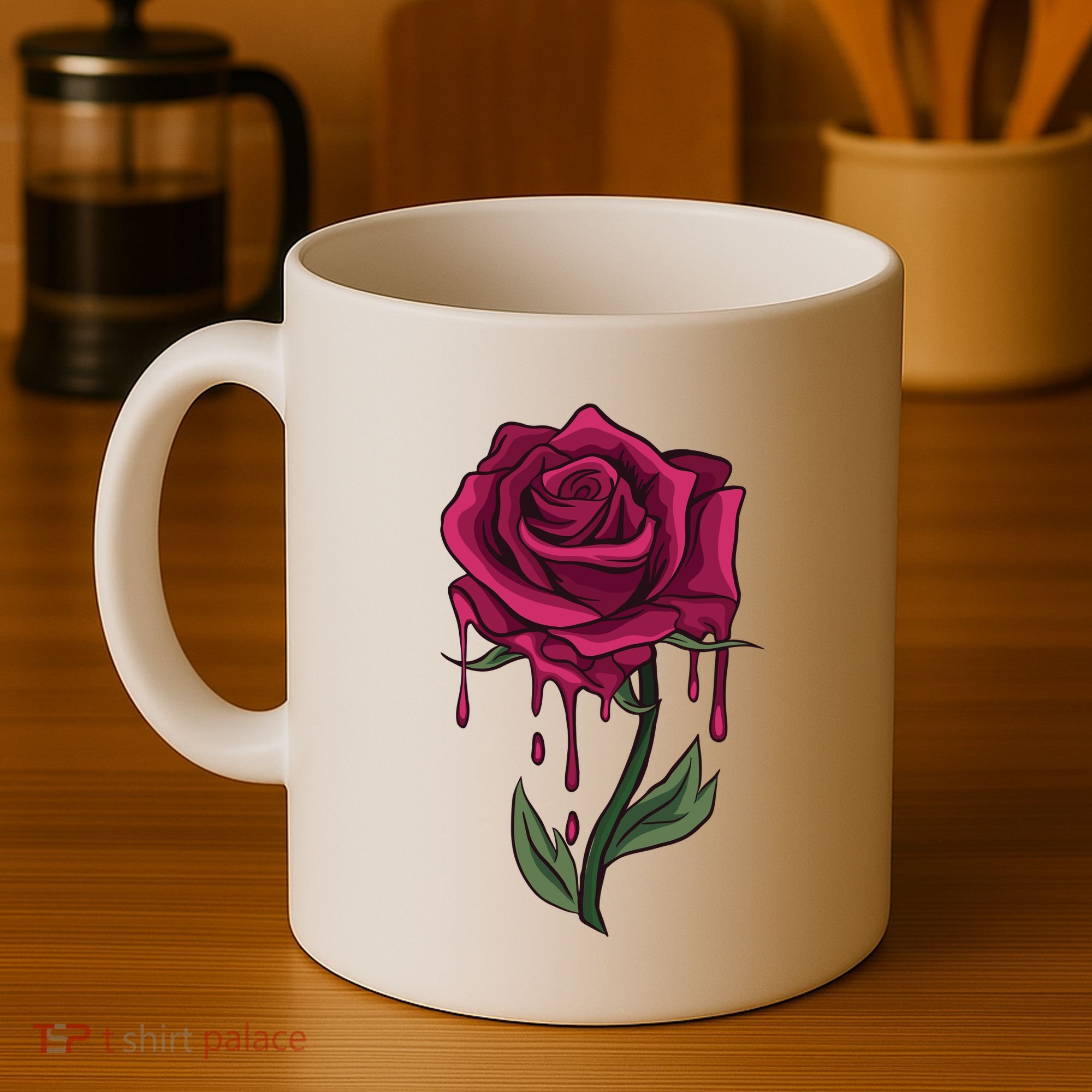 Bleeding Rose Coffee Mug