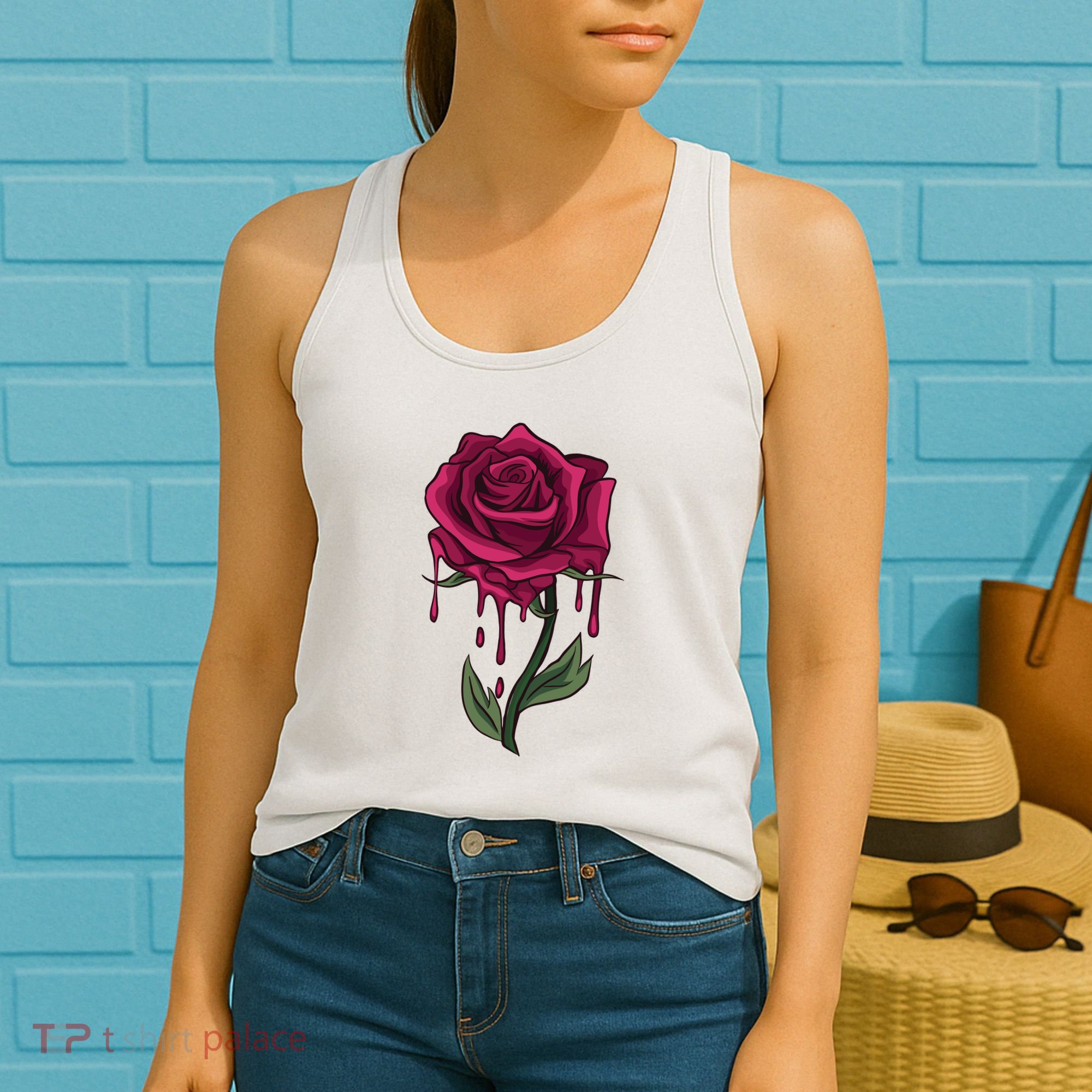 Bleeding Rose Women's Tank Top