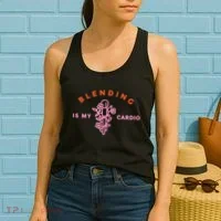 Blending Is My Cardio Women's Tank Top thumb 2