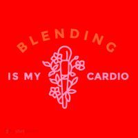 Blending Is My Cardio Santa Hat thumb 1