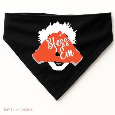 Bless 'Em Browns Football Saying USA-Made Doggie Bandana