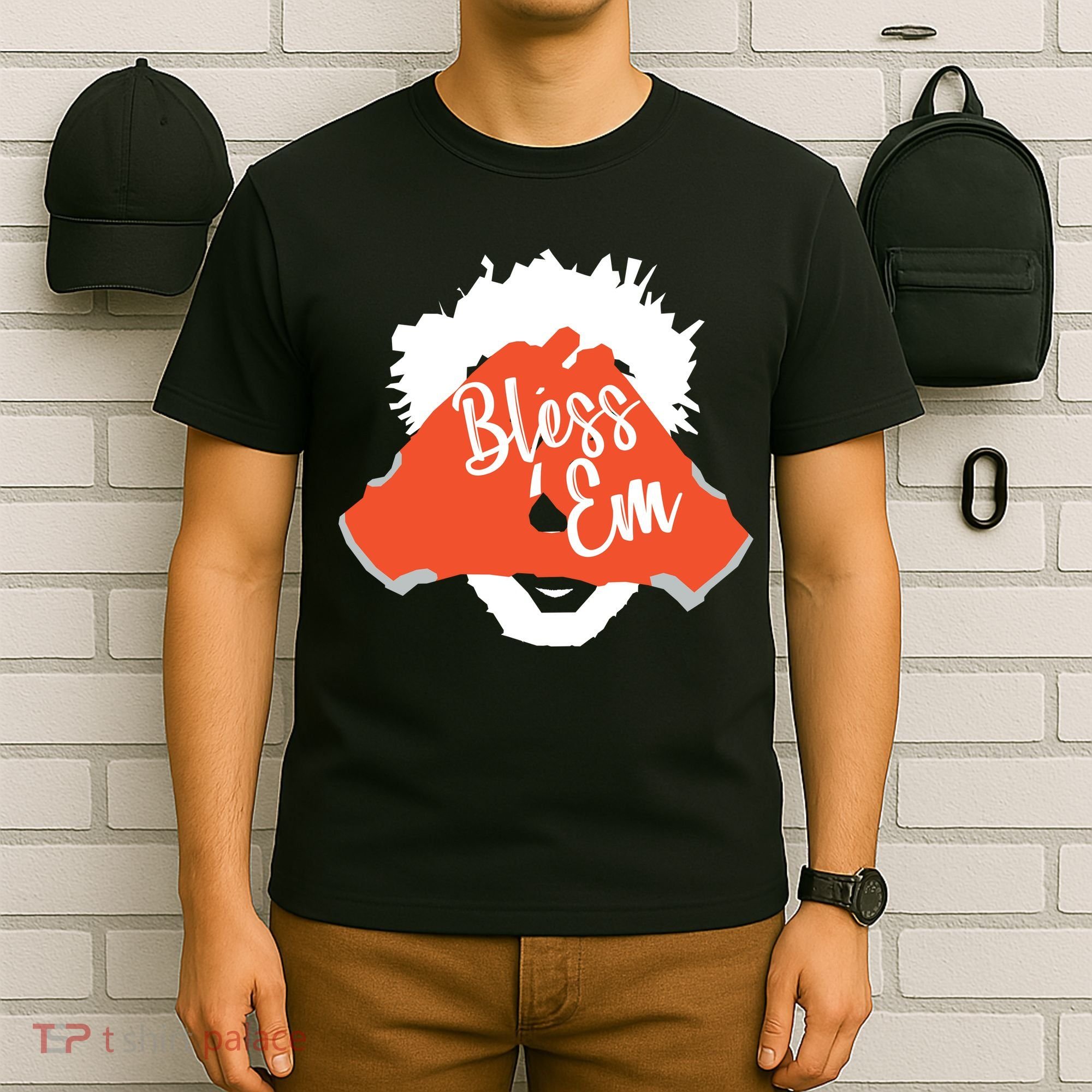 Bless 'Em Browns Football Saying T-Shirt