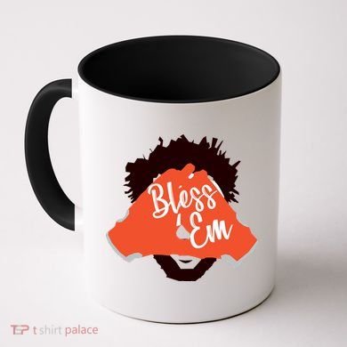 Bless 'Em Browns Football Saying Coffee Mug