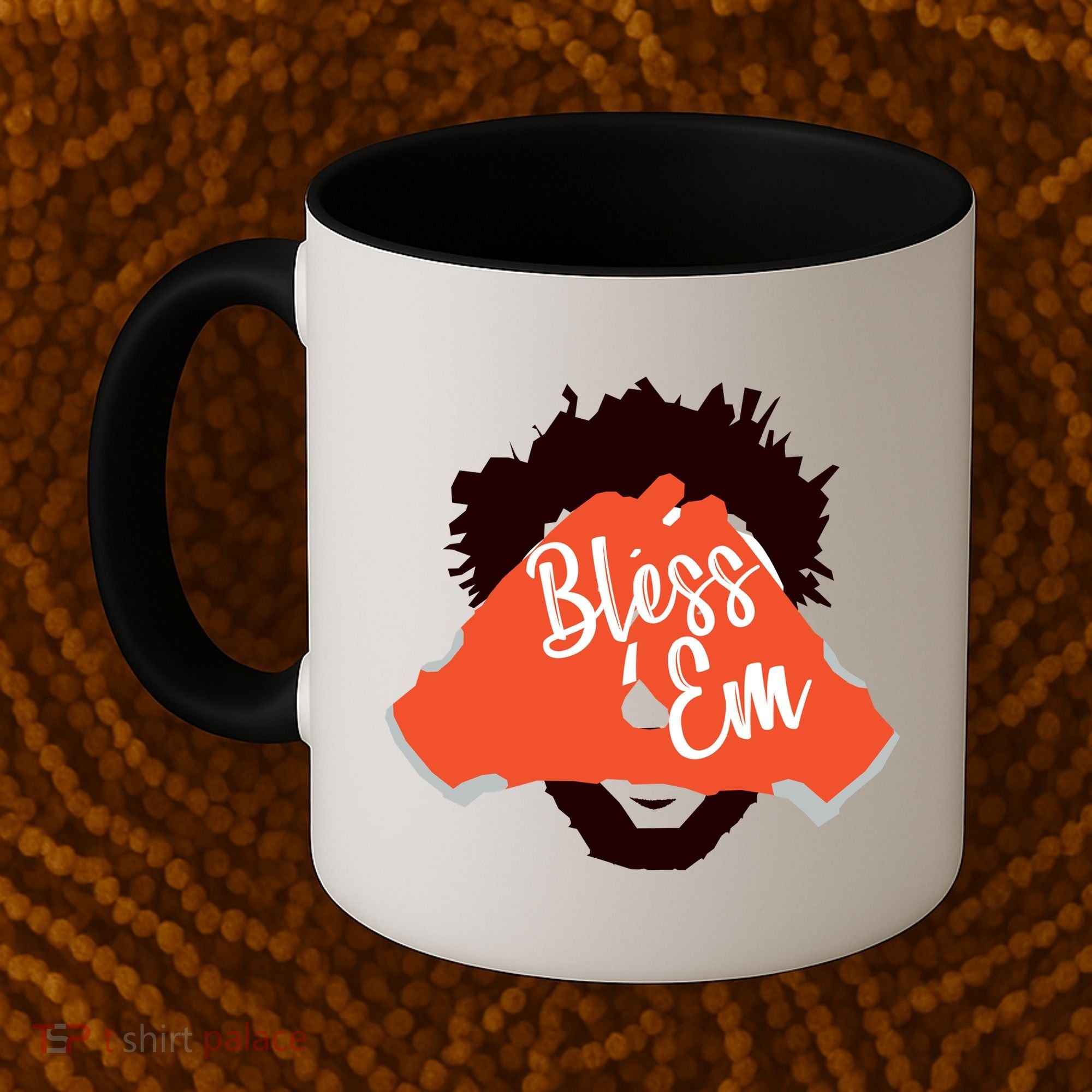 Bless 'Em Browns Football Saying Coffee Mug