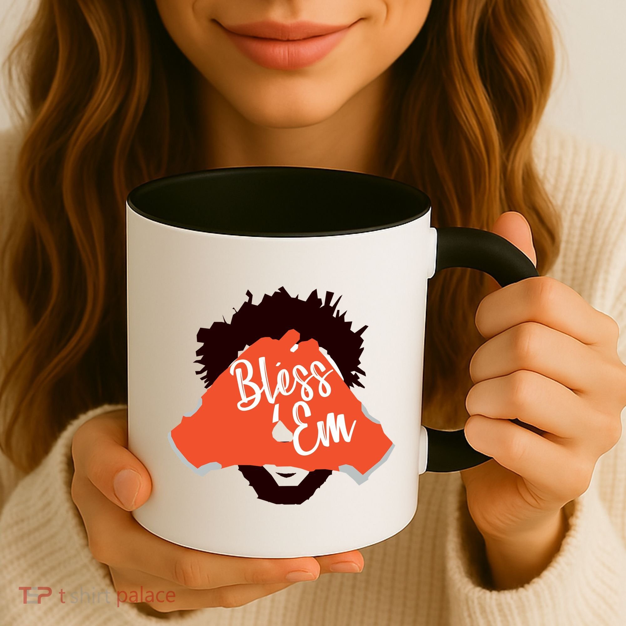 Bless 'Em Browns Football Saying Coffee Mug