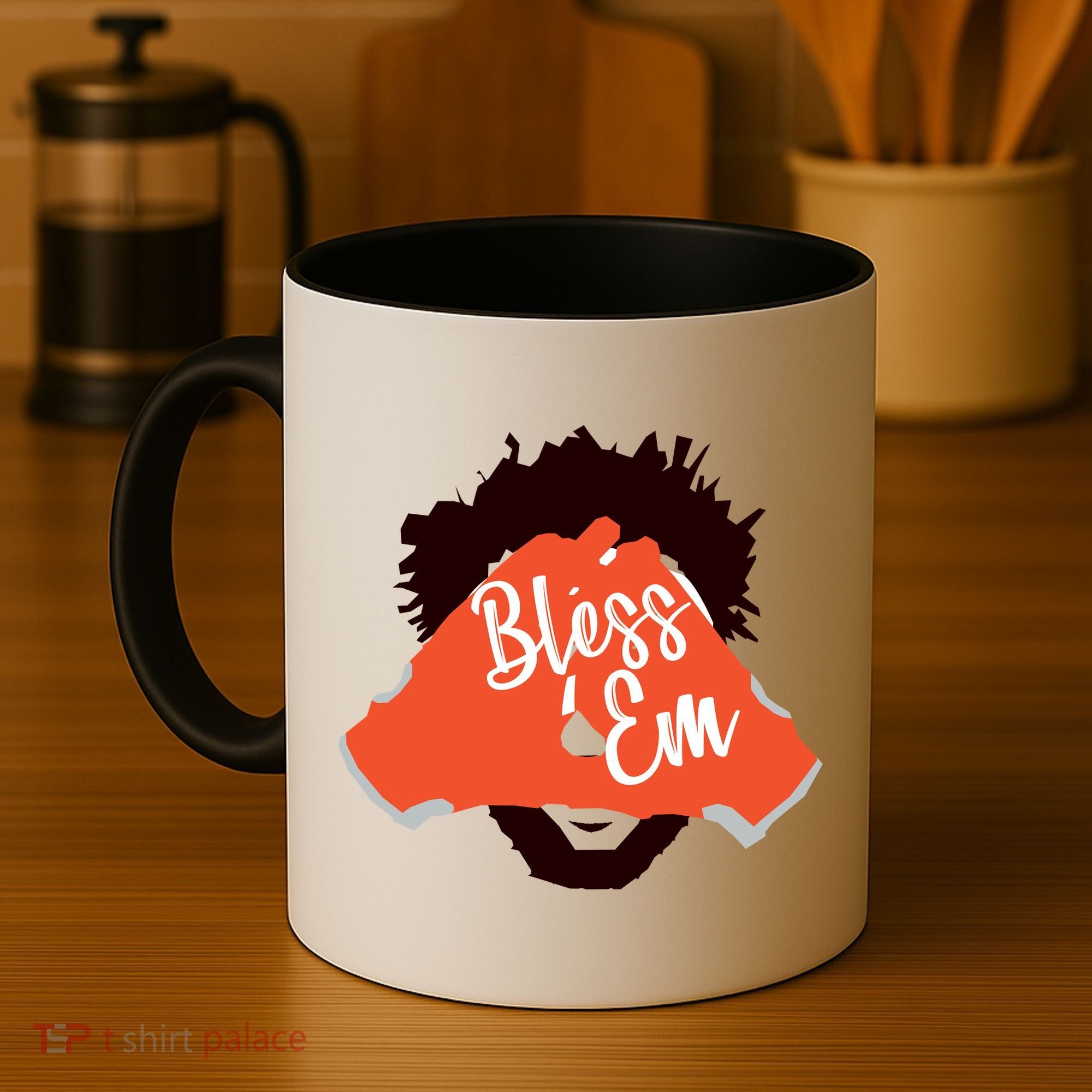 Bless 'Em Browns Football Saying Coffee Mug
