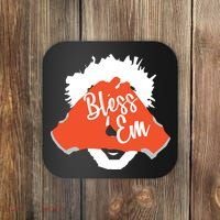 Bless 'Em Browns Football Saying Coaster thumb 0