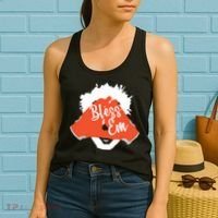 Bless 'Em Browns Football Saying Women's Tank Top thumb 2