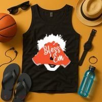 Bless 'Em Browns Football Saying Tank Top thumb 4