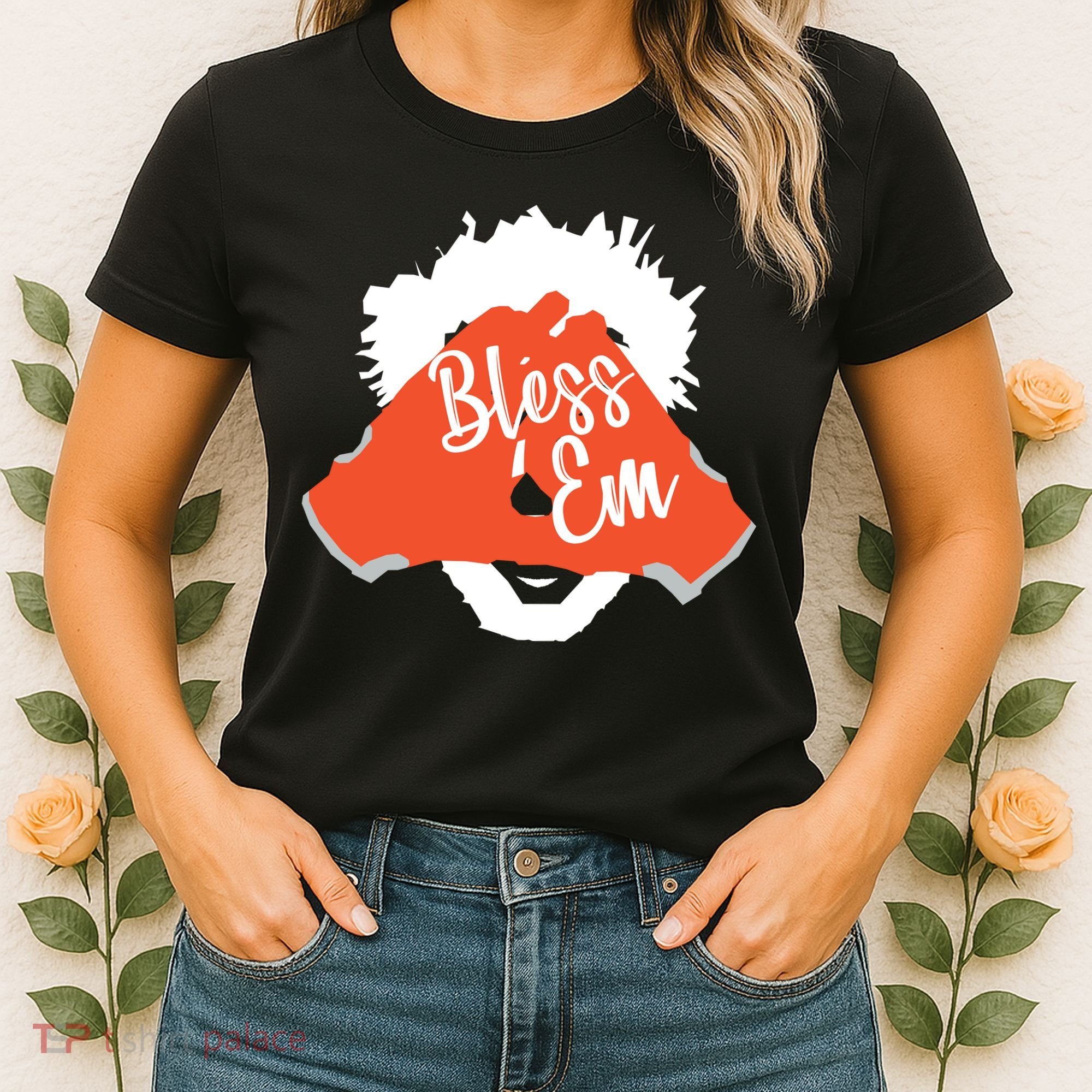 Bless 'Em Browns Football Saying Women's T-Shirt