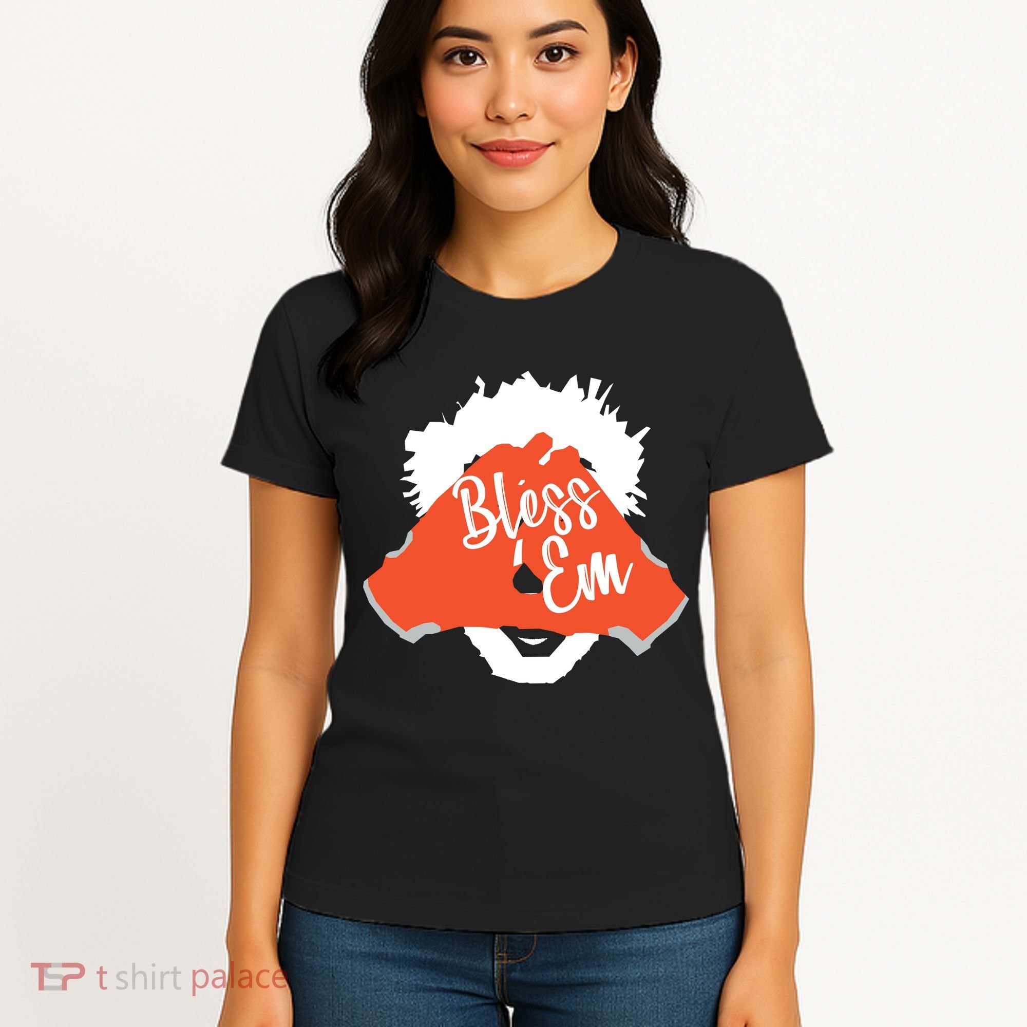 Bless 'Em Browns Football Saying Women's T-Shirt
