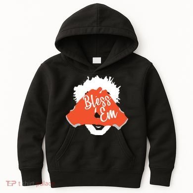 Bless 'Em Browns Football Saying Kids Hoodie
