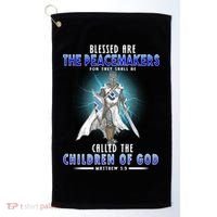 Blessed Are The Peacemakers Children Of God Golf Towel thumb 0