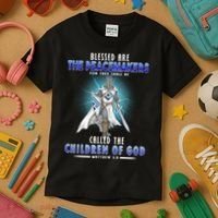 Blessed Are The Peacemakers Children Of God Kids T-Shirt thumb 3