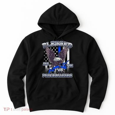 Blessed Are The Peacemakers Thin Blue Line Eagle Hoodie