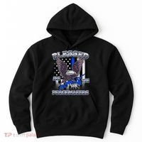 Blessed Are The Peacemakers Thin Blue Line Eagle Hoodie thumb 0