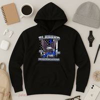 Blessed Are The Peacemakers Thin Blue Line Eagle Hoodie thumb 3
