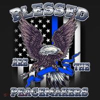 Blessed Are The Peacemakers Thin Blue Line Eagle Sweatshirt thumb 3