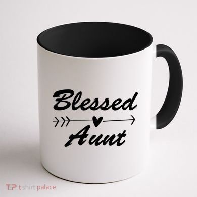 Blessed Aunt Arrow Coffee Mug back