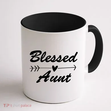Blessed Aunt Arrow Coffee Mug back