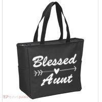 Blessed Aunt Arrow Tote Bag thumb 2