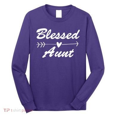 Blessed Aunt Arrow Long Sleeve Shirt