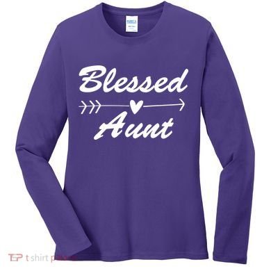 Blessed Aunt Arrow Women's Long Sleeve Shirt