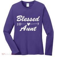 Blessed Aunt Arrow Women's Long Sleeve Shirt thumb 0