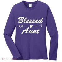Blessed Aunt Arrow Women's Long Sleeve Shirt thumb 0