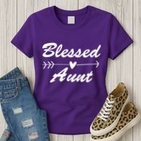 Blessed Aunt Arrow Women's T-Shirt thumb 3
