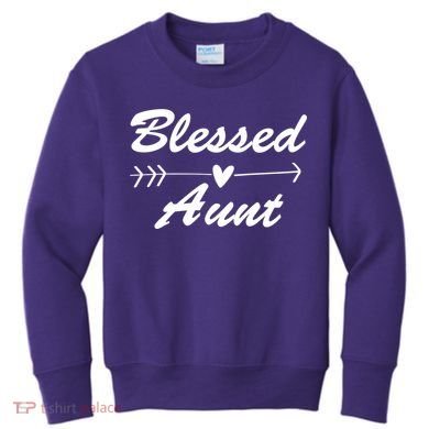 Blessed Aunt Arrow Kids Sweatshirt