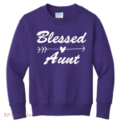 Blessed Aunt Arrow Kids Sweatshirt