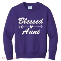 Blessed Aunt Arrow Kids Sweatshirt thumb 0