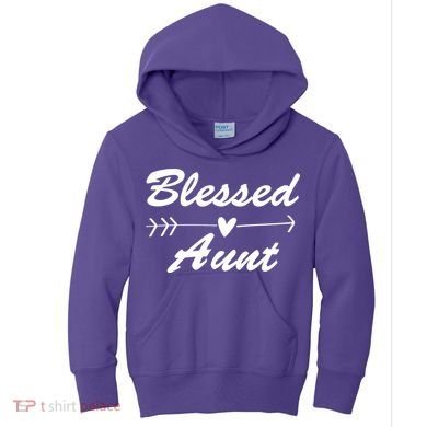 Blessed Aunt Arrow Kids Hoodie