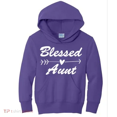 Blessed Aunt Arrow Kids Hoodie