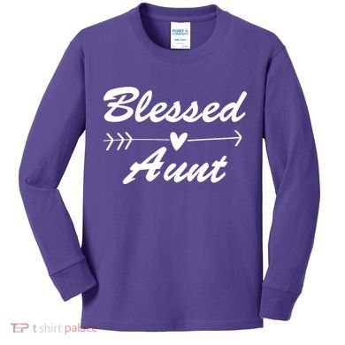 Blessed Aunt Arrow Kids Long Sleeve Shirt