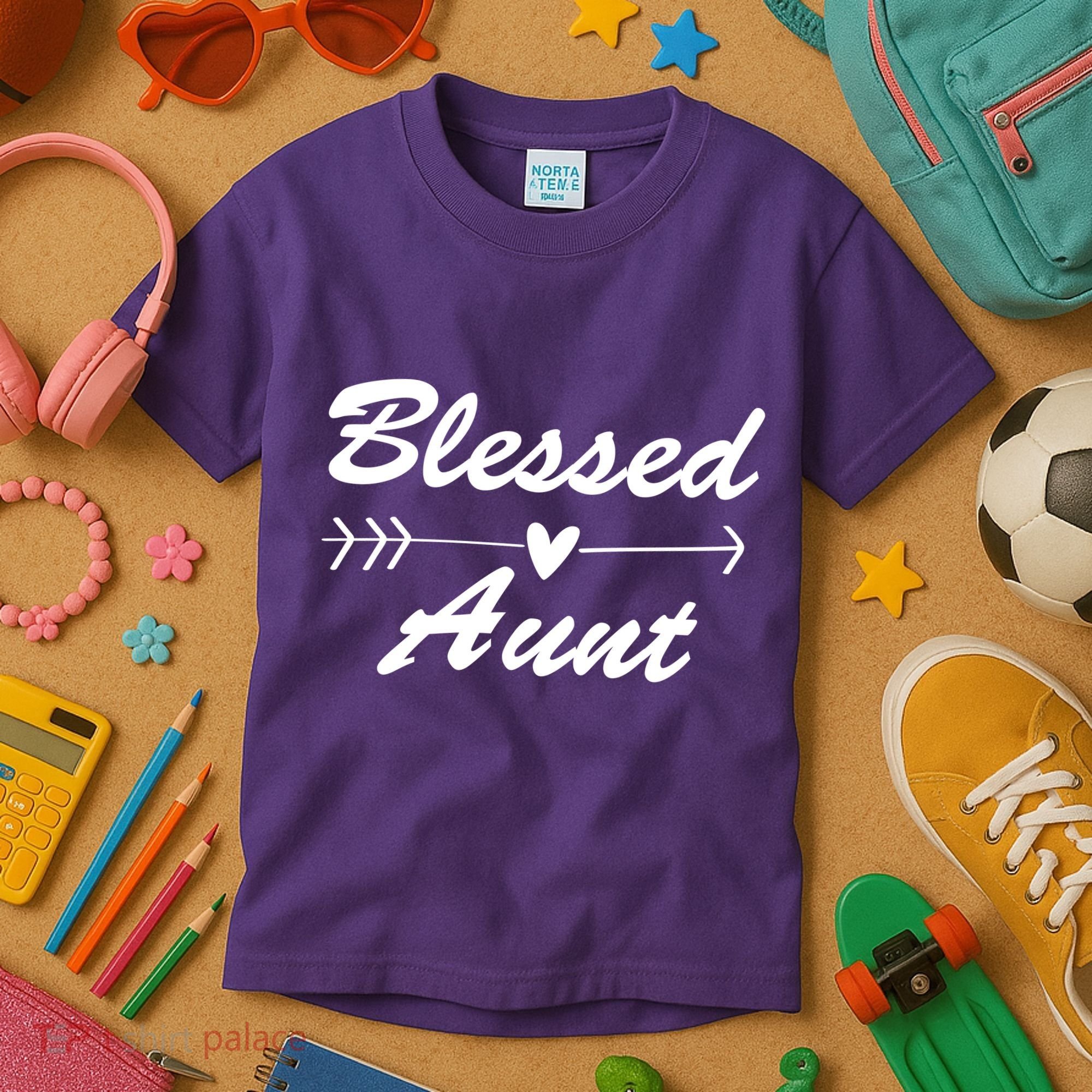 Blessed Aunt Arrow Kids T-Shirt