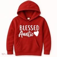 Blessed Auntie Kids Hoodie thumb 0