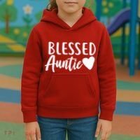 Blessed Auntie Kids Hoodie thumb 3