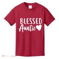 Blessed Auntie Kids T-Shirt thumb 0